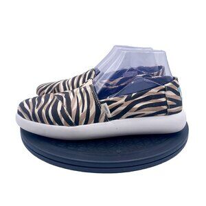 TOMS Alpargata Mallow Liger Animal Print Slip On Shoes Size 8.5